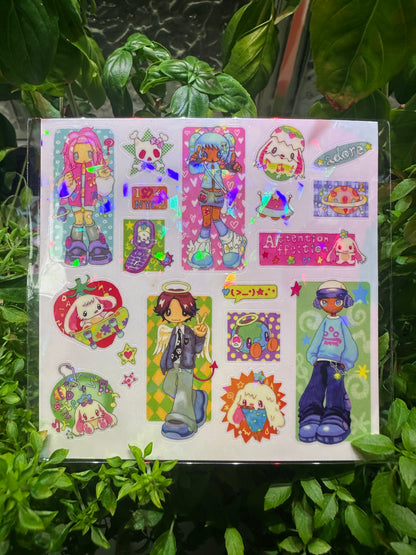 adore sticker sheet